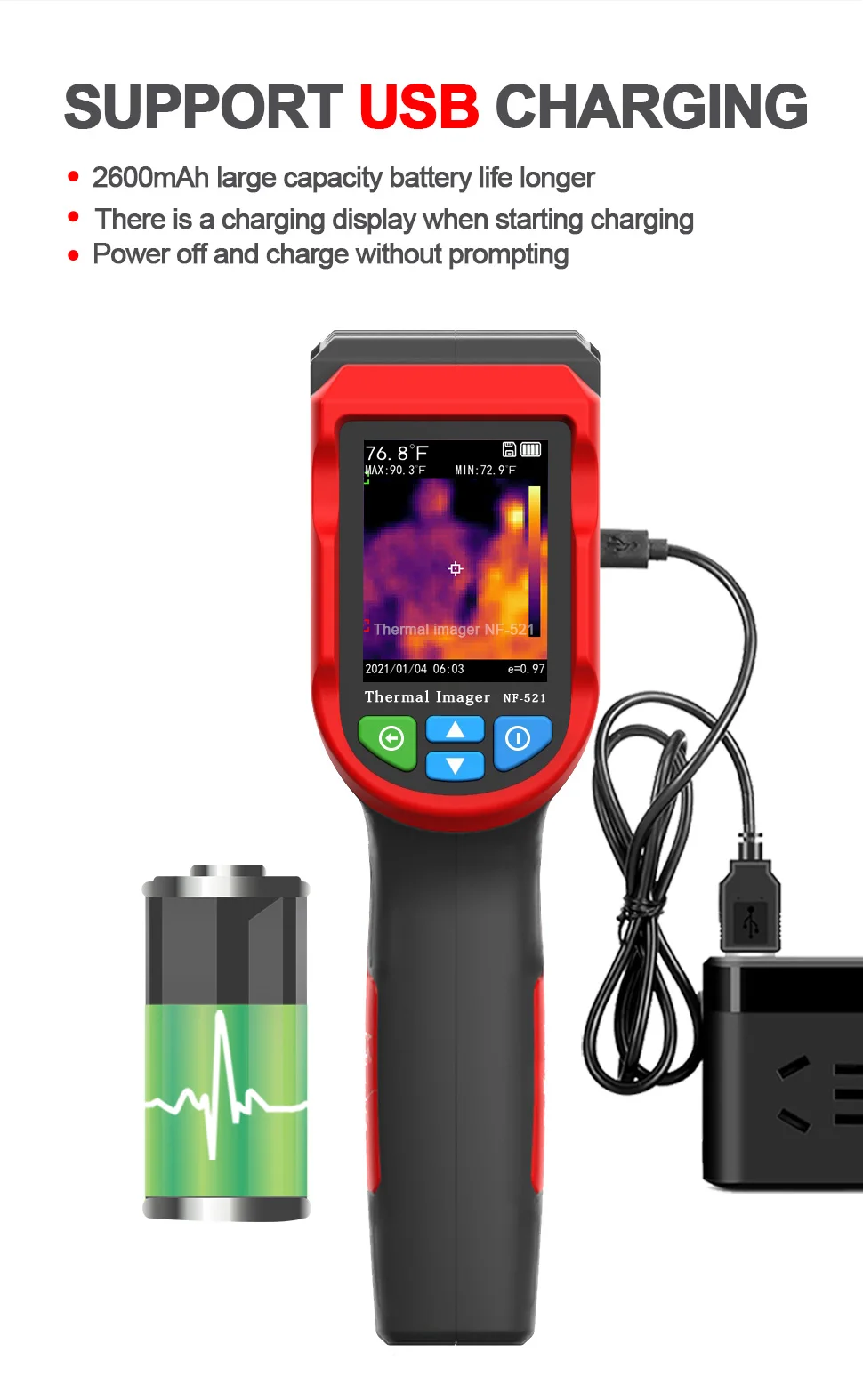 Cámara Termográfica Industrial - Nf 521 Thermal Imaging Camera reseña y precio